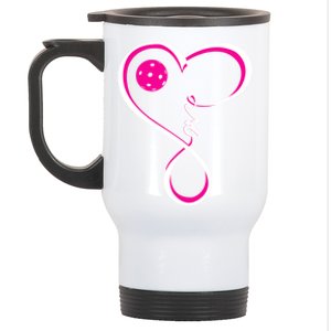 Cute Pickleball Ladies I Love Pickleball Gift Stainless Steel Travel Mug