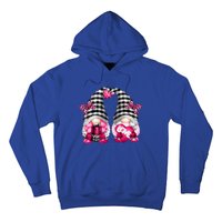 Cute Pink Lesbian Valentines Day Gnomes For Her Funny Love Great Gift Hoodie