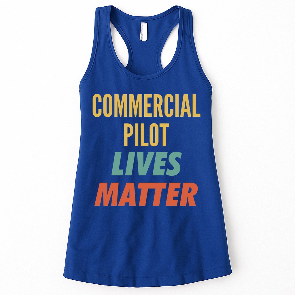Commercial Pilot Lives Matter Gift Womens Tank Top