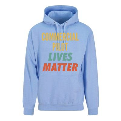 Commercial Pilot Lives Matter Gift Unisex Surf Hoodie