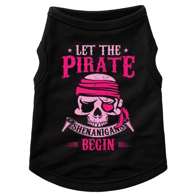Captain Pirate Let The Pirate Shenanigans Begin Funny Doggie Tank