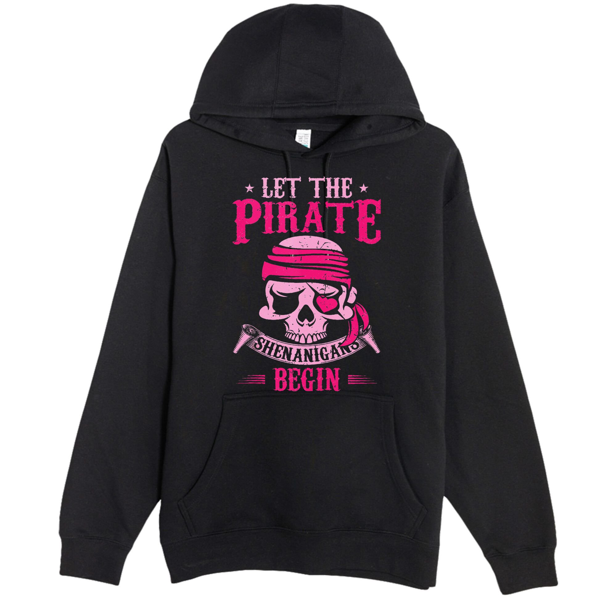 Captain Pirate Let The Pirate Shenanigans Begin Funny Premium Pullover Hoodie