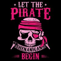 Captain Pirate Let The Pirate Shenanigans Begin Funny Bag
