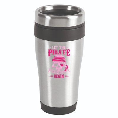 Captain Pirate Let The Pirate Shenanigans Begin Funny 16oz Travel Tumbler