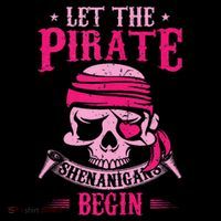 Captain Pirate Let The Pirate Shenanigans Begin Funny Premium T-Shirt