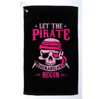 Captain Pirate Let The Pirate Shenanigans Begin Funny Golf Towel