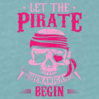Captain Pirate Let The Pirate Shenanigans Begin Funny Sueded Cloud Jersey T-Shirt