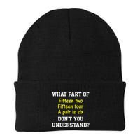 Cribbage Player Lover Joke For Card Game Cribbage Knit Cap Winter Beanie