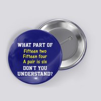 Cribbage Player Lover Joke For Card Game Cribbage Button