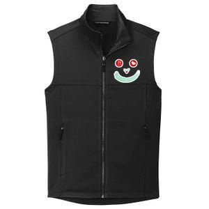 Christmas Peace Love Joy Holiday Smiley Collective Smooth Fleece Vest