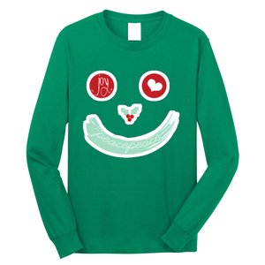 Christmas Peace Love Joy Holiday Smiley Long Sleeve Shirt