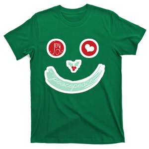 Christmas Peace Love Joy Holiday Smiley T-Shirt