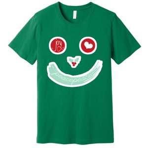 Christmas Peace Love Joy Holiday Smiley Premium T-Shirt