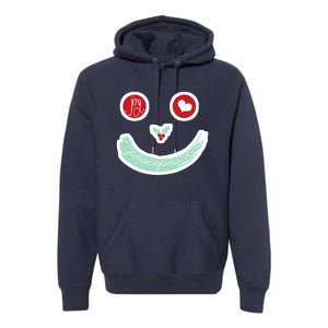 Christmas Peace Love Joy Holiday Smiley Premium Hoodie