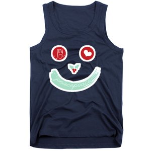 Christmas Peace Love Joy Holiday Smiley Tank Top