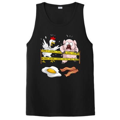 Cute Police Line Do Not Cross Funny Chicken Pig Eater Gift PosiCharge Competitor Tank