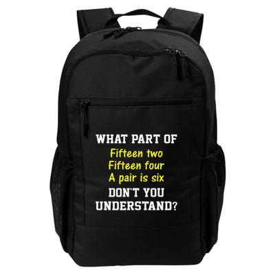 Cribbage Player Lover Joke Forcard Game Cribbage Daily Commute Backpack