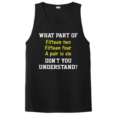 Cribbage Player Lover Joke Forcard Game Cribbage PosiCharge Competitor Tank