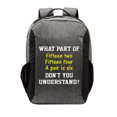 Cribbage Player Lover Joke Forcard Game Cribbage Vector Backpack