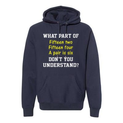 Cribbage Player Lover Joke Forcard Game Cribbage Premium Hoodie