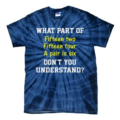 Cribbage Player Lover Joke Forcard Game Cribbage Tie-Dye T-Shirt