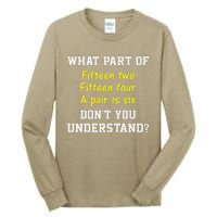 Cribbage Player Lover Joke Forcard Game Cribbage Tall Long Sleeve T-Shirt