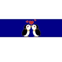 Cute Penguin Lovers Kissing Heart Valentine's Day Gift Bumper Sticker