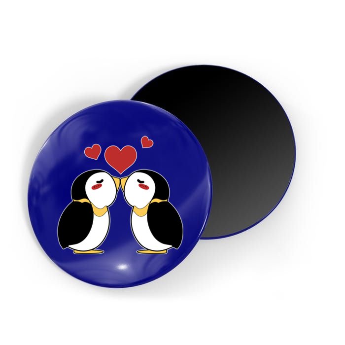 Cute Penguin Lovers Kissing Heart Valentine's Day Gift Magnet