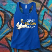 Crazy Pelican Lady Fnny Pelican Lover Gift National Bird Day Gift Womens Tank Top