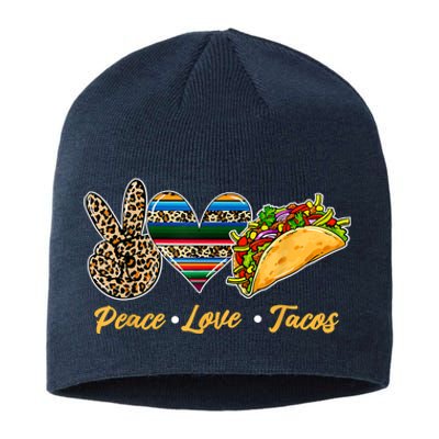 Cute Peace Love Tacos Cute Taco Tuesday Mexican Food Lovers Sustainable Beanie