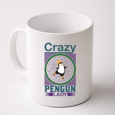 Crazy Penguin Lady Coffee Mug