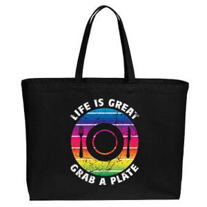 Chef Positivity Life Is Great Cruise Cruising Buffet Foodie Gift Cotton Canvas Jumbo Tote