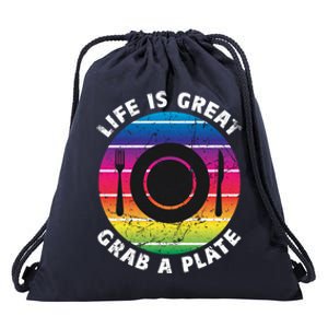 Chef Positivity Life Is Great Cruise Cruising Buffet Foodie Gift Drawstring Bag