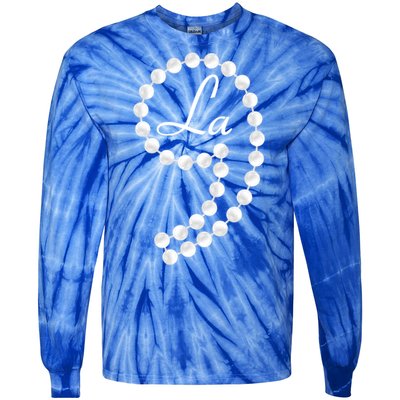 Comma Plus La Kamala Harris Pearls Usa President Election 24 Great Gift Tie-Dye Long Sleeve Shirt