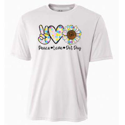 Colorful Peace Love International Dot Day Celebration Cooling Performance Crew T-Shirt