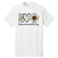 Colorful Peace Love International Dot Day Celebration Tall T-Shirt