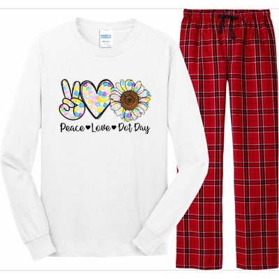 Colorful Peace Love International Dot Day Celebration Long Sleeve Pajama Set