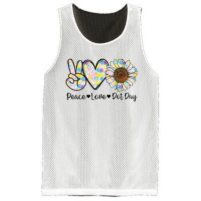 Colorful Peace Love International Dot Day Celebration Mesh Reversible Basketball Jersey Tank