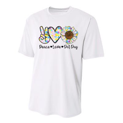 Colorful Peace Love International Dot Day Celebration Performance Sprint T-Shirt