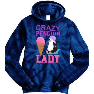 Crazy Penguin Lady Tie Dye Hoodie