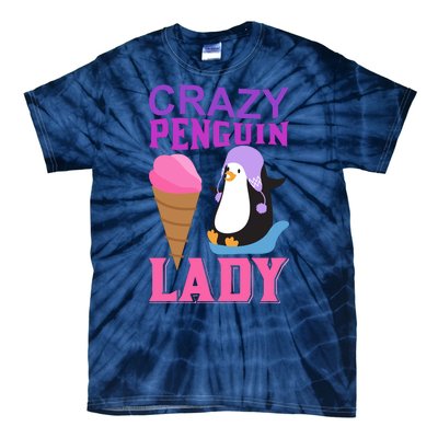 Crazy Penguin Lady Tie-Dye T-Shirt