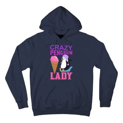 Crazy Penguin Lady Tall Hoodie