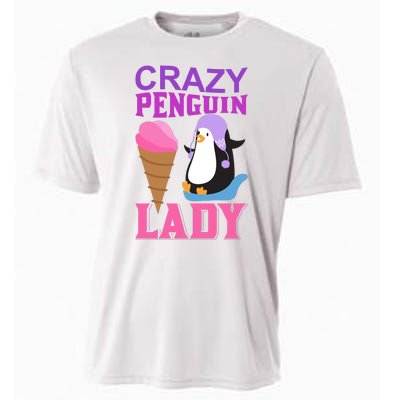 Crazy Penguin Lady Cooling Performance Crew T-Shirt