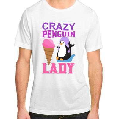 Crazy Penguin Lady Adult ChromaSoft Performance T-Shirt