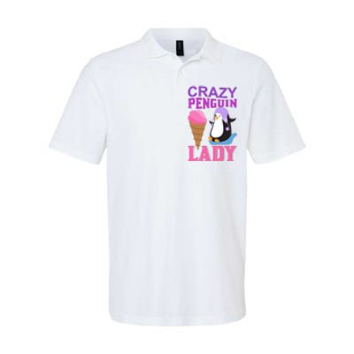 Crazy Penguin Lady Softstyle Adult Sport Polo