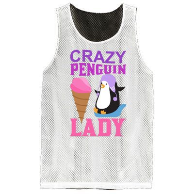 Crazy Penguin Lady Mesh Reversible Basketball Jersey Tank