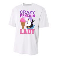 Crazy Penguin Lady Performance Sprint T-Shirt