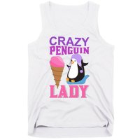 Crazy Penguin Lady Tank Top