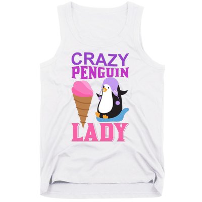 Crazy Penguin Lady Tank Top