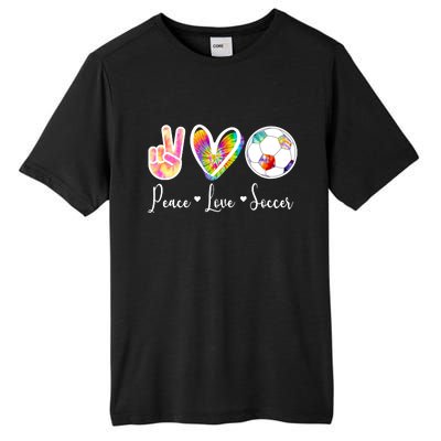 Cute Peace Love Soccer Tall Fusion ChromaSoft Performance T-Shirt